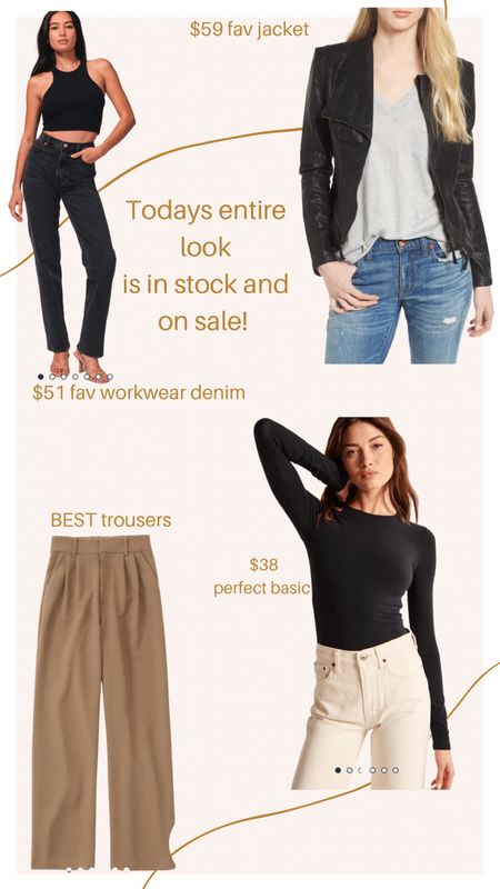All of my workwear favs are ON SALE plus the best faux leather jacket ever. #abercrombie #myabercrombie #sale #workwear #petite 

#LTKGiftGuide