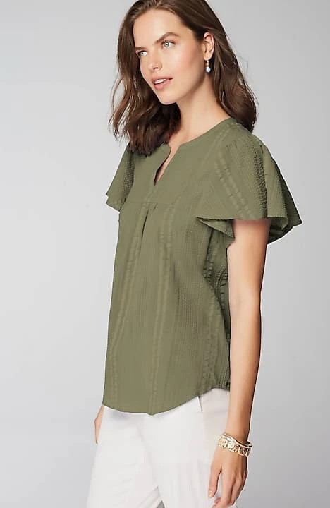 Seersucker Top | J. Jill
