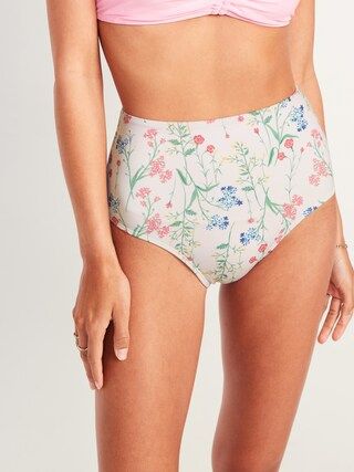 High-Waisted Swim Bottoms for Women | Old Navy (US)