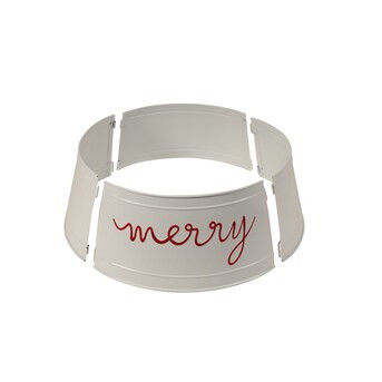 Holiday Living 27-in White Tree Collar Tree Skirt | Lowe's