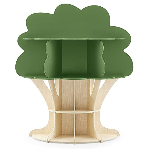 Delta Children Tree Bookcase - Greenguard Gold Certified, Fern Green/Crafted Natural | Amazon (US)