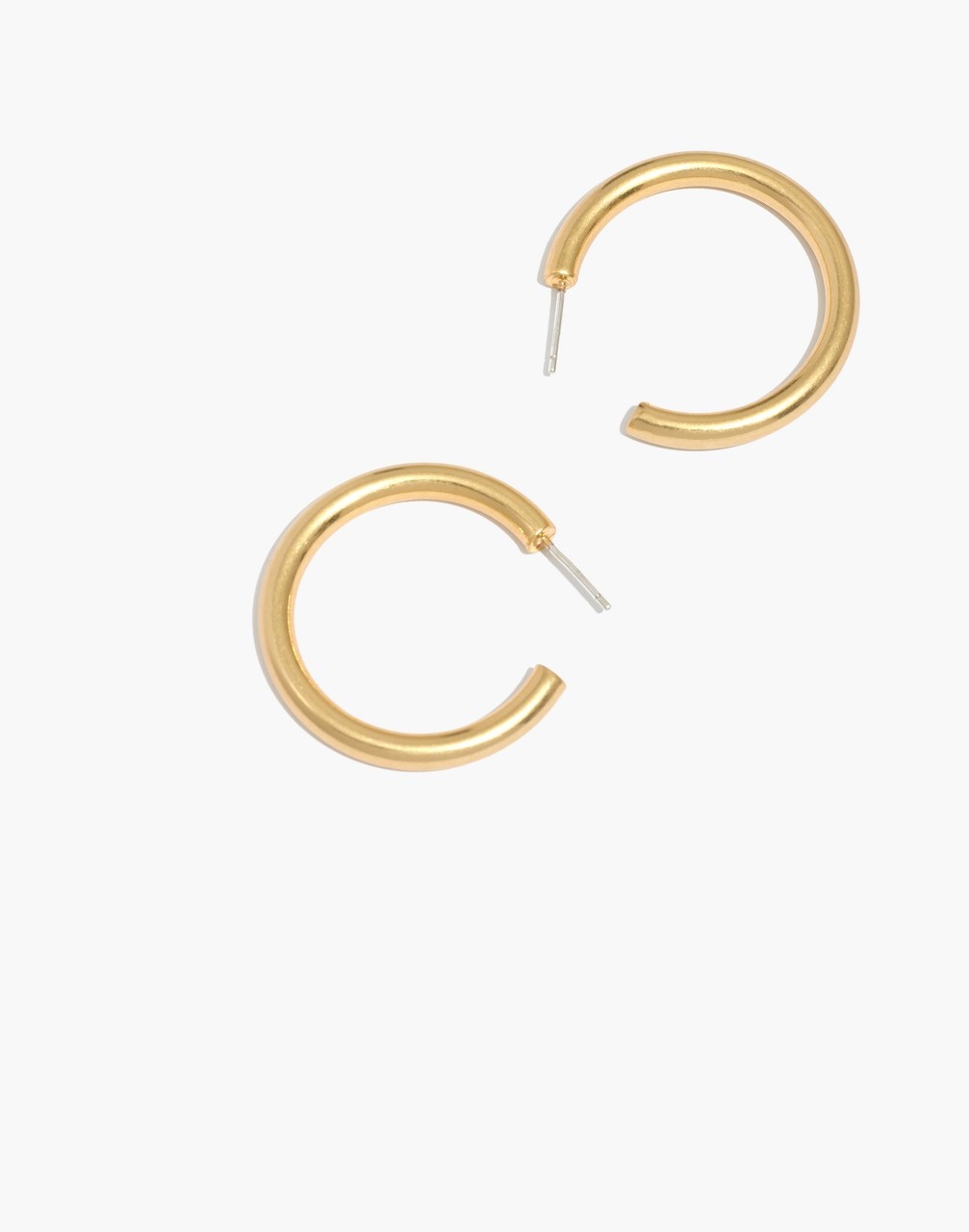Chunky Medium Hoop Earrings | Madewell