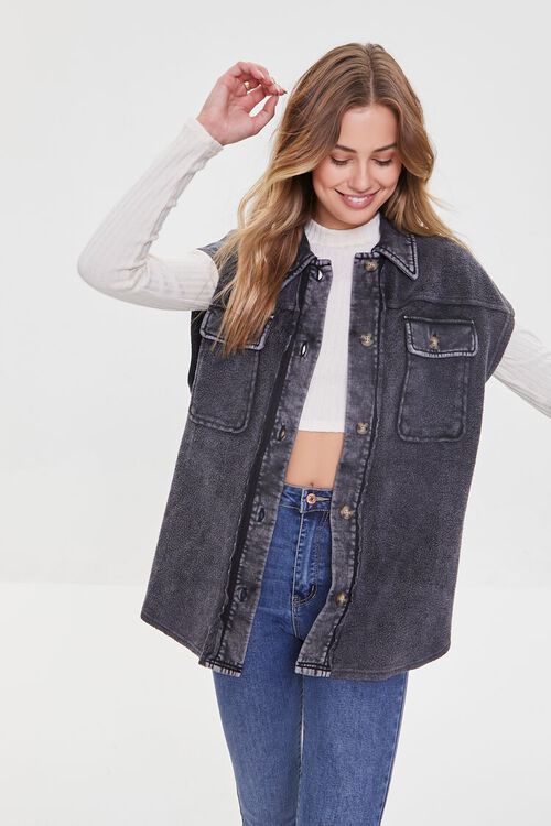 French Terry Cap-Sleeve Jacket | Forever 21 (US)