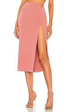 Michael Costello x REVOLVE Ida Midi Skirt in Pink from Revolve.com | Revolve Clothing (Global)