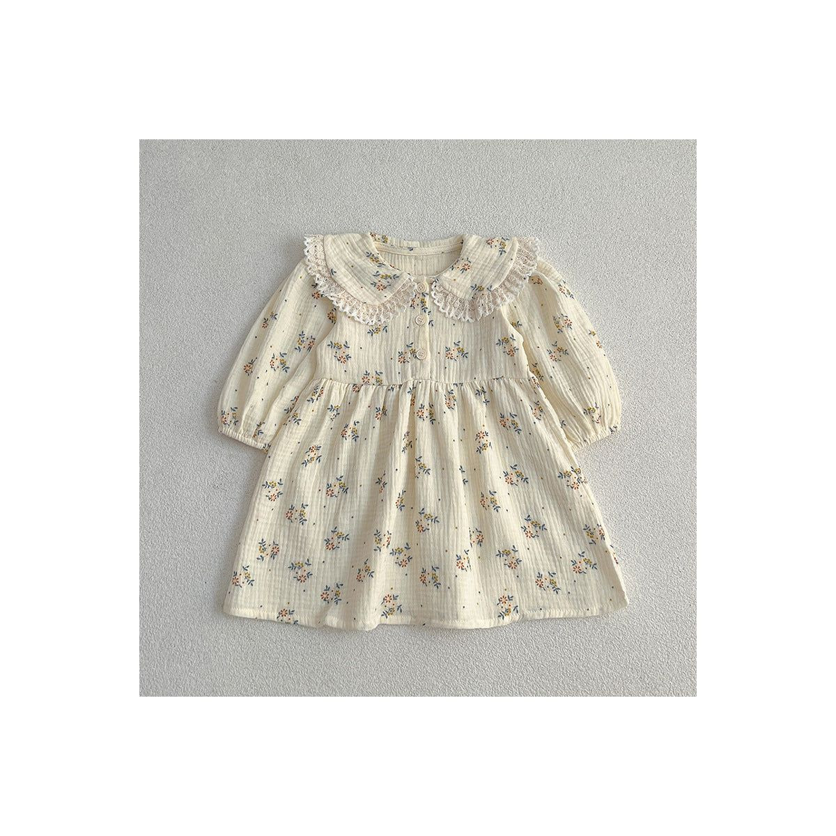 MyKids-USA Adorable Baby Lace Collar Onesies And Floral Pattern Girls’ Dress – Princess Siste... | Target