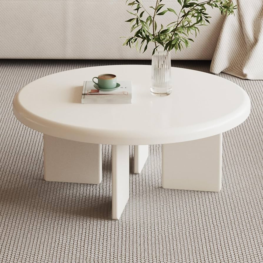 Miuuod Round Coffee Table End Table for Living Room Modern Corner Center Table for Dining Room Cu... | Amazon (US)