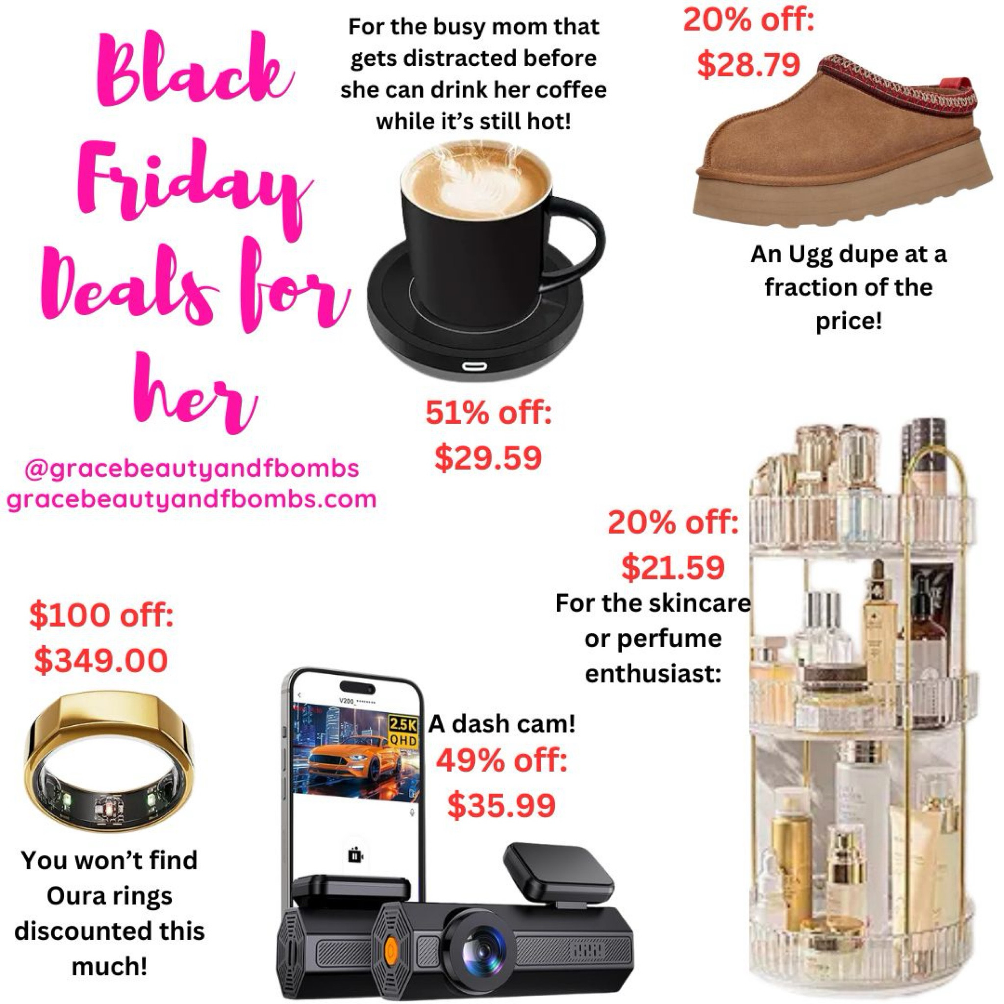 Black Friday deals for her!

#blackfridaydeals #blackfridaydealsforher #blackfridaysale #blackfriday #giftsforher #gracebeautyandfbombs 

#LTKGiftGuide #LTKSeasonal #LTKHoliday