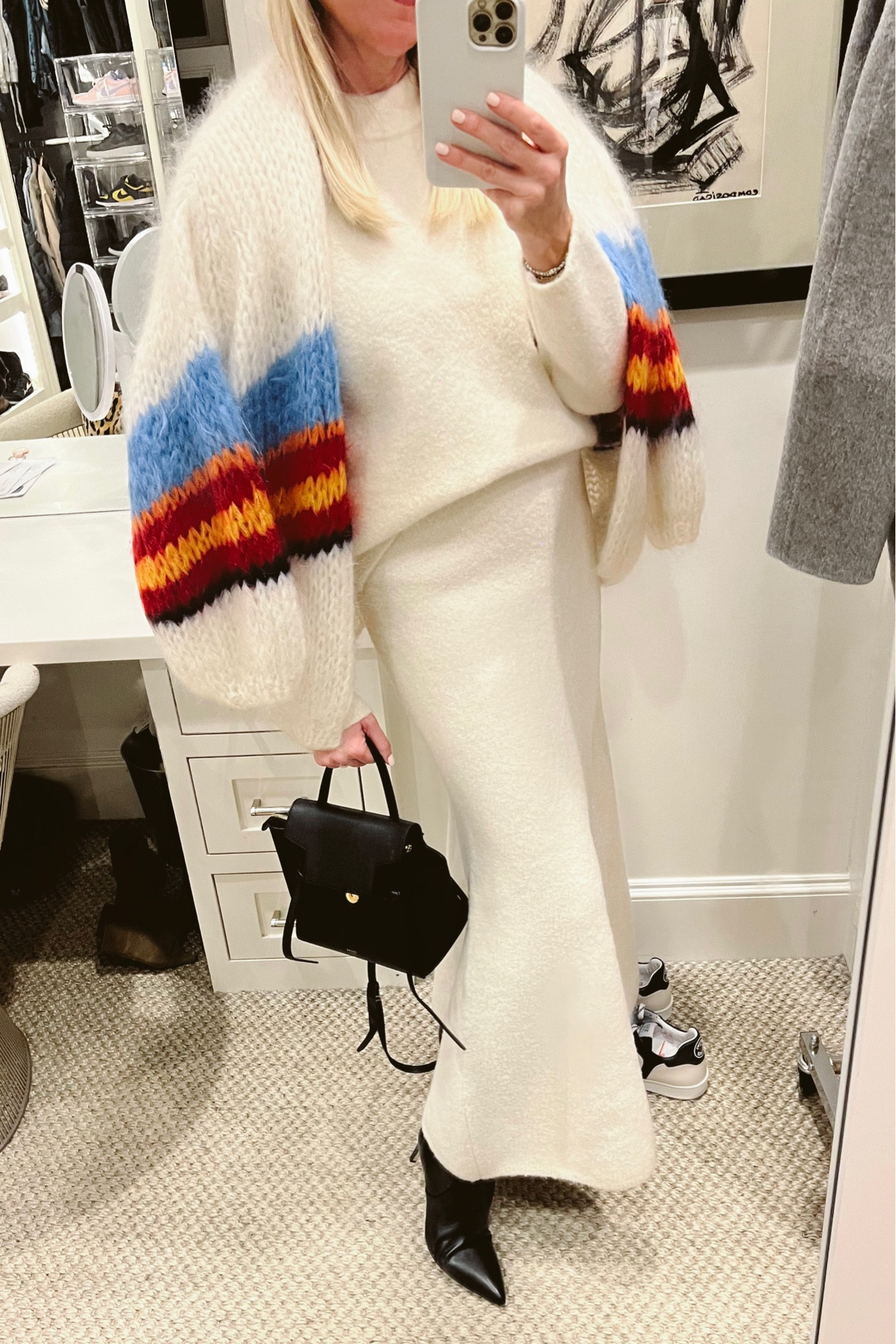 Favorite winter white set.  It’s so versatile, flattering and cozy!  