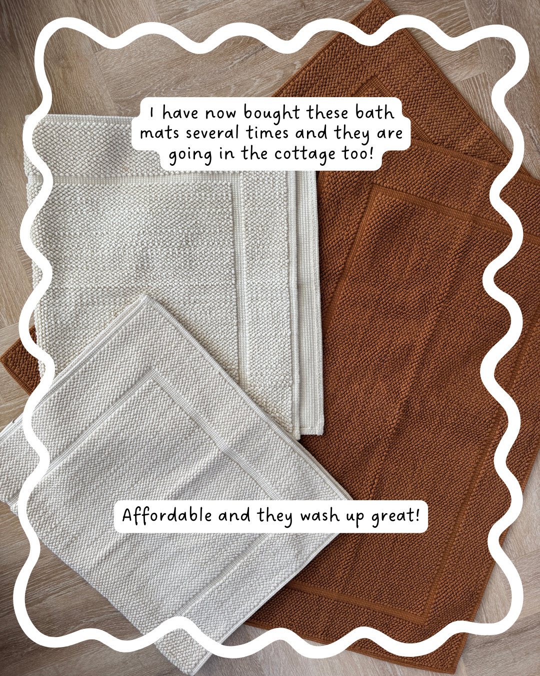 We have these bath mats all over our house, so I bought some for the cottage too. Affordable & wash up great! 

 #LTKOver40 #LTKHome