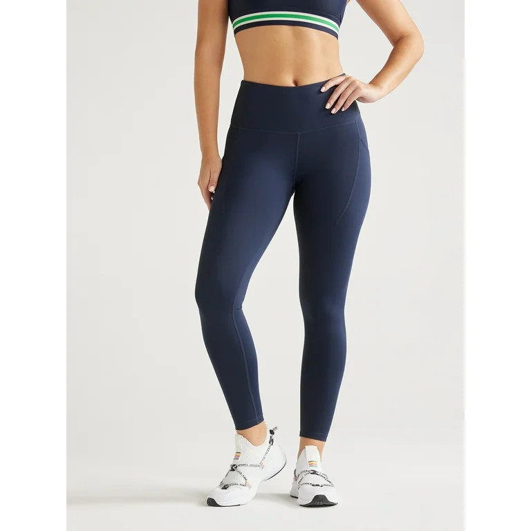 Love & Sports Women’s Performance Leggings with Side Pockets, 25” Inseam, Sizes XS-XXXL | Walmart (US)