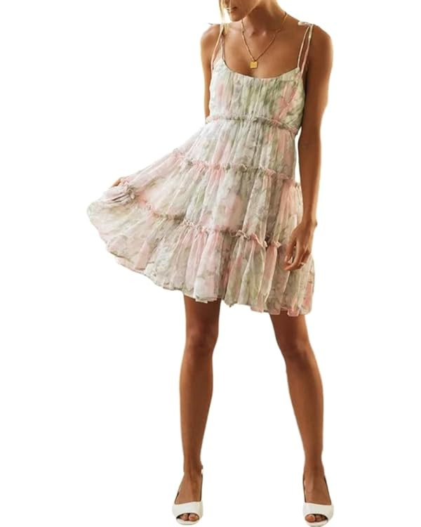 Floral Dress for Women Cute Summer Dresses for Women 2026 Flower Dresses Mini Dress | Amazon (US)