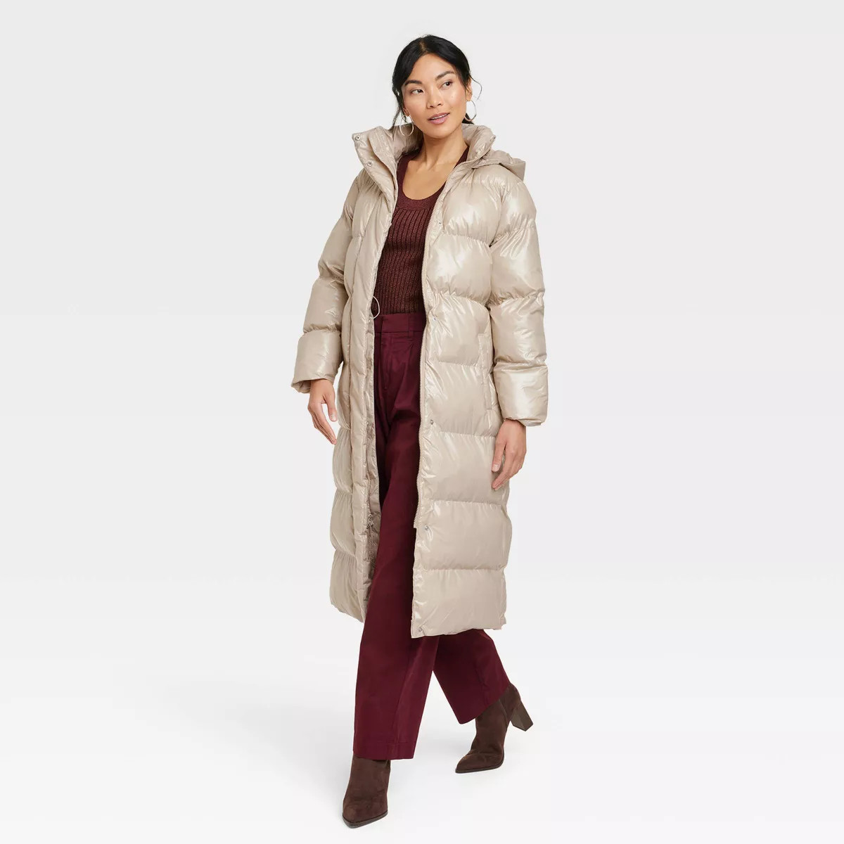 Women's Relaxed Duvet Puffer Jacket - A New Day™ | Target