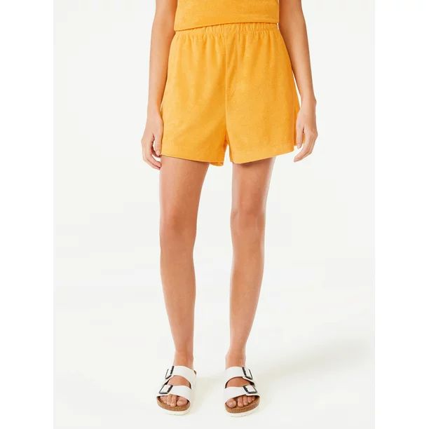 Free Assembly Women's Towel Terry Shorts | Walmart (US)