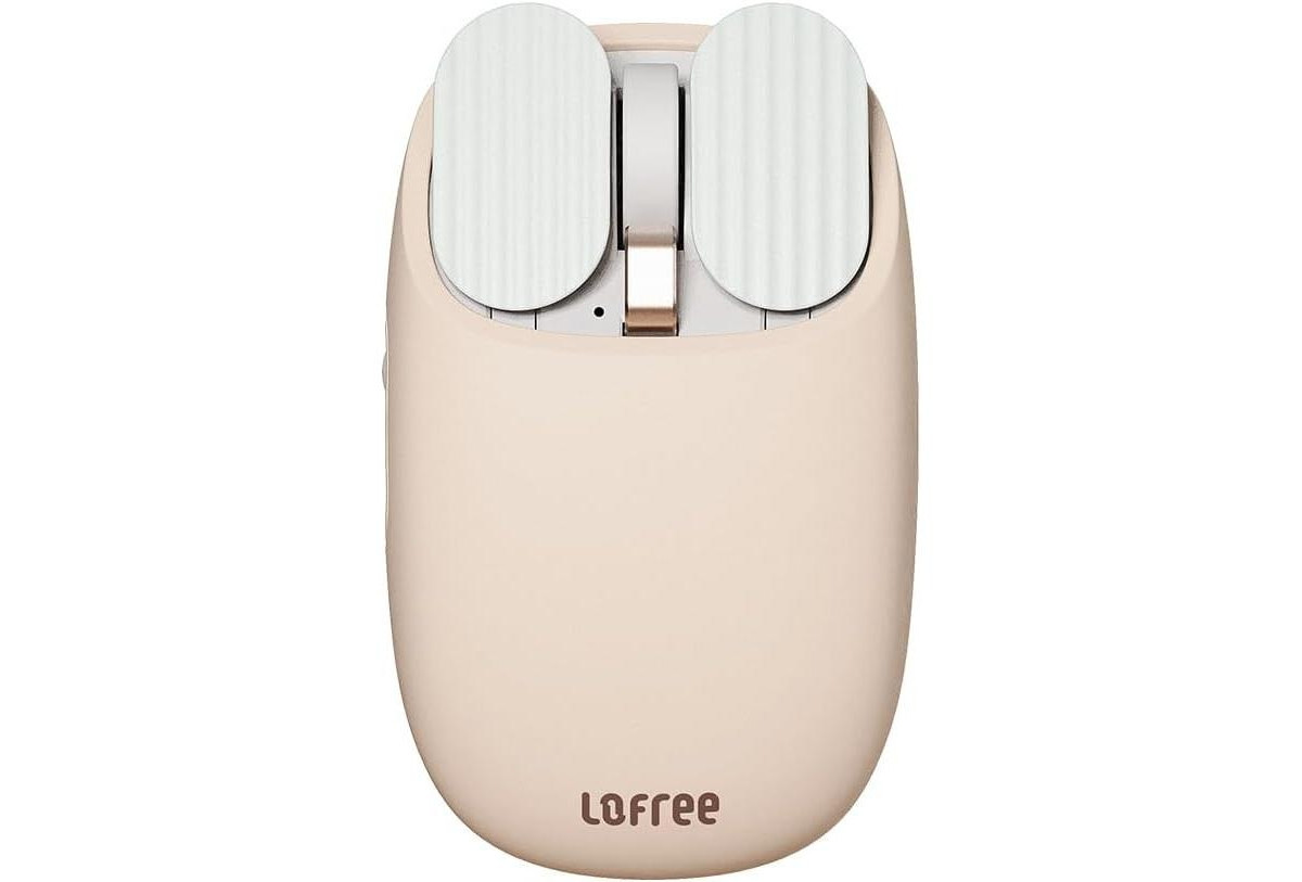 Lofree Wavy Chips Dual-Mode Wireless Mouse, 5 Adjustable Dpi Levels, 50-Day Battery Life, Milk Tea Color, for Windows, MacOS, iOS, Android - Pink | Macy's