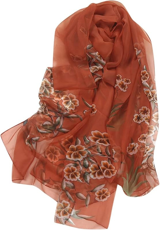 Fall Scarf for Women Polyester Dual use New YearsGirl Scarves Silk Neck Scarf Knit Scarf Set | Amazon (US)