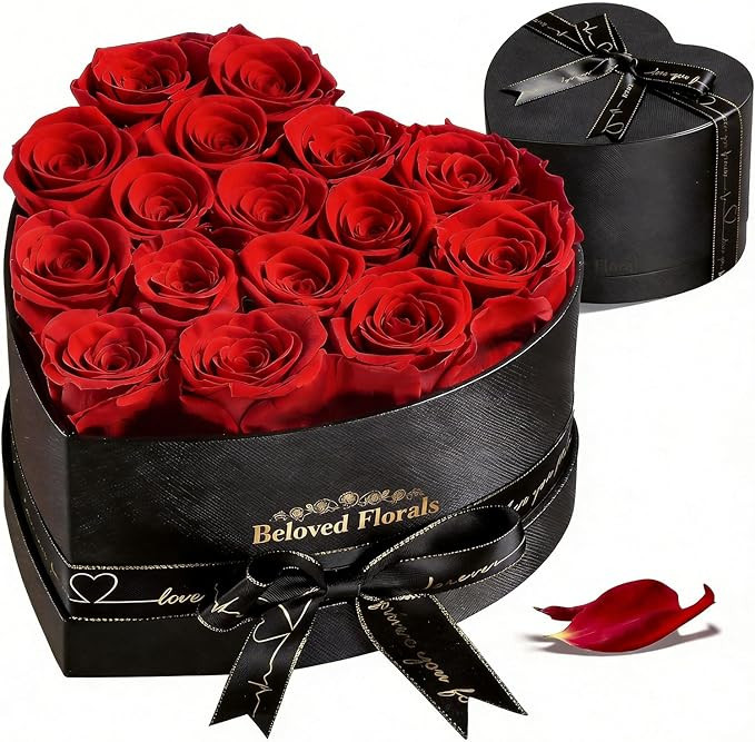 16 Preserved Flowers Rose in a Box, Gifts for Women Mom Her Wife on Mothers Day Valentines Birthd... | Amazon (US)