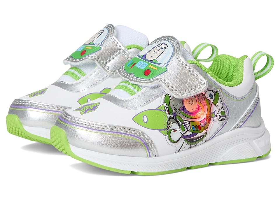 Josmo Toy Story Buzz Lightyear Lighted Sneakers (Toddler/Little Kid) Boys Shoes Silver : 10 Toddler M, Synthetic | Zappos