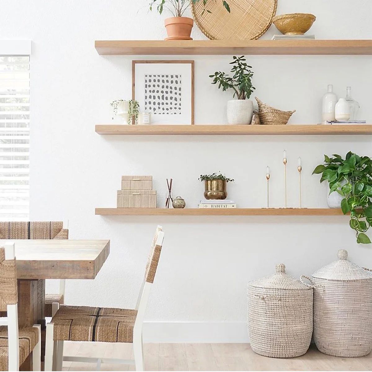 White Oak Floating Shelves | Custom Cut-to-Order | Ultrashelf