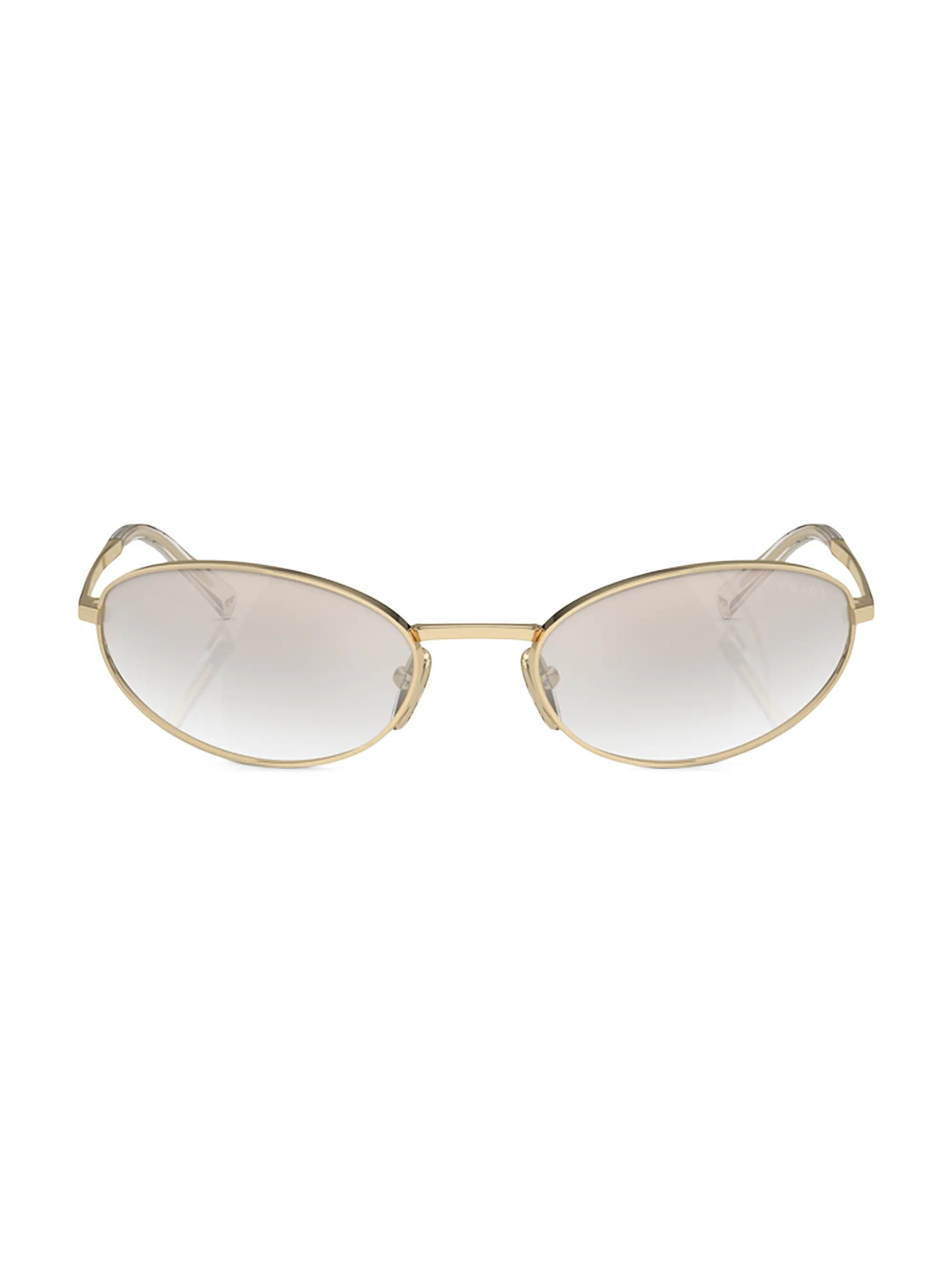 Shop Prada 59MM Oval Sunglasses | Saks Fifth Avenue | Saks Fifth Avenue