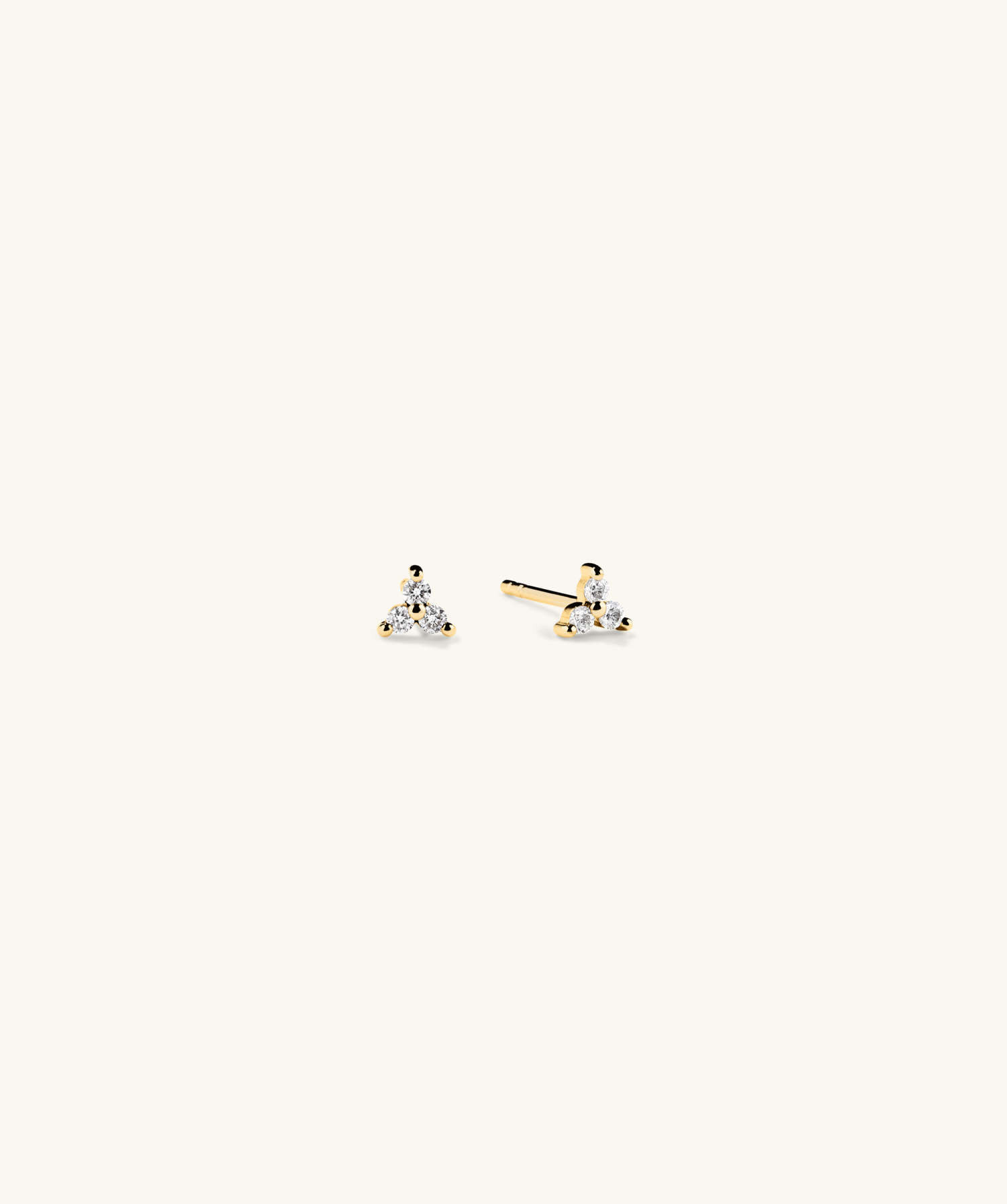 Mini Lotus Diamond Studs | Mejuri Fine Crew