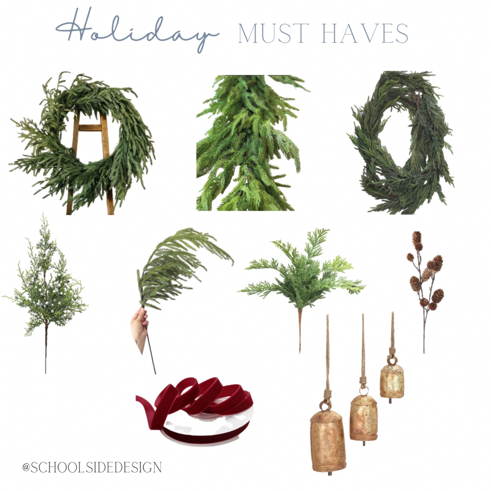 Christmas mantel decor, garland, bells, sprigs, ribbon, wreath 

#LTKHoliday #LTKhome #LTKstyletip #LTKunder100 #LTKSeasonal #LTKhome