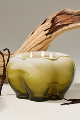 Posie Woody Sandalwood Vanilla Glass Candle | Anthropologie (US)