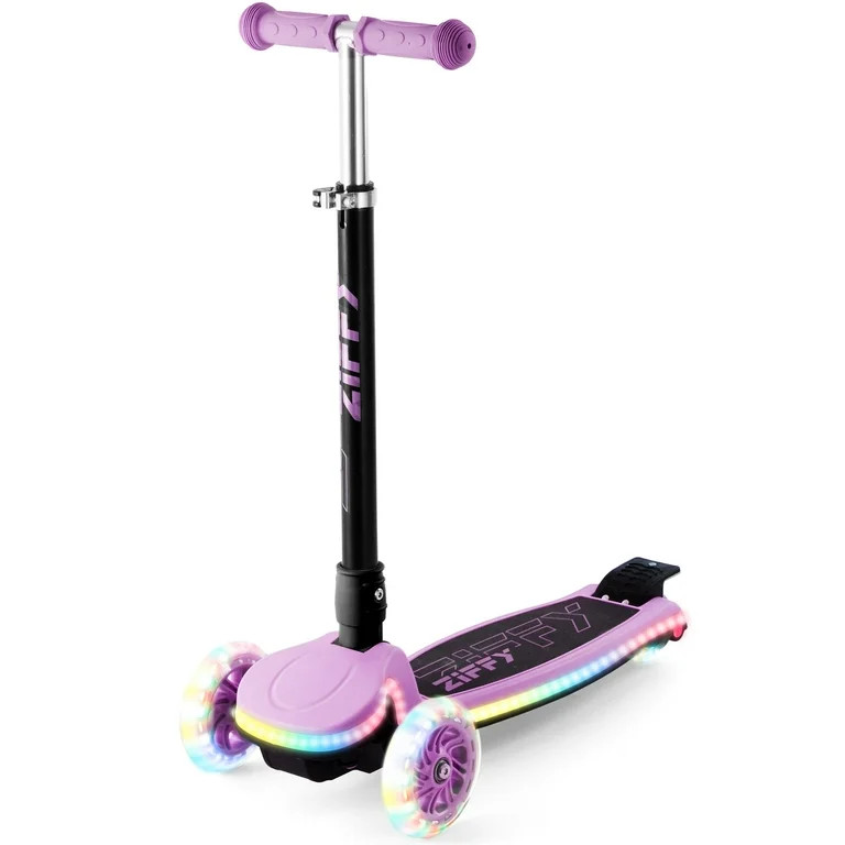ZIFFY 3-Wheel Light-Up Kids Scooter, 4 Adjustable Height,  Stability - Up to 110LBS, Anti-Slip Wi... | Walmart (US)