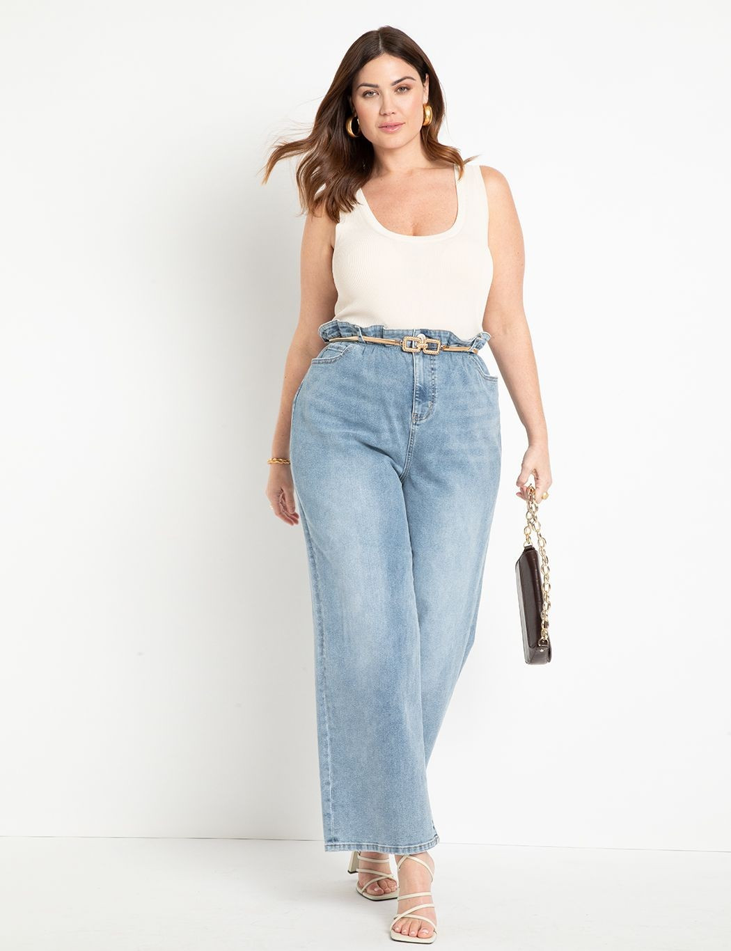 Cinched Waist Jean | Women's Plus Size Pants | ELOQUII | Eloquii