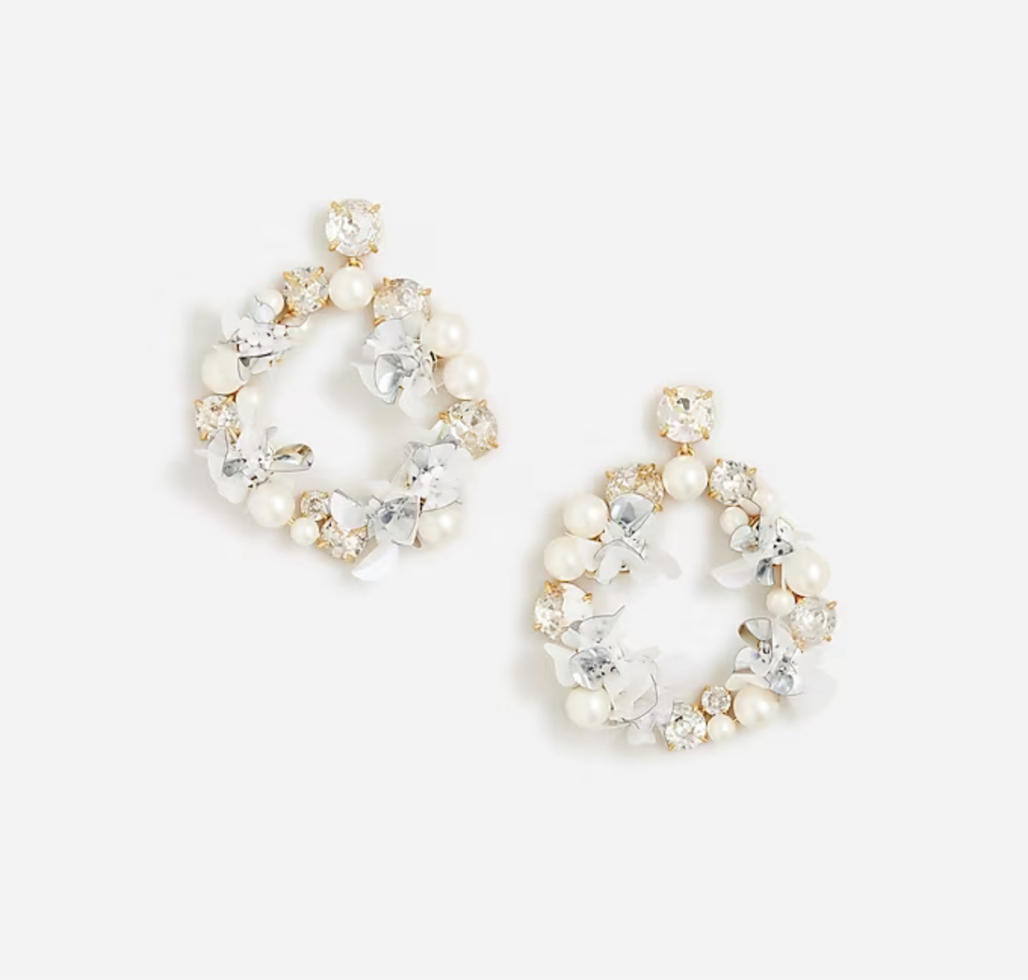 Pearl sequin hoop earrings perfect for date night New Year’s Eve party cocktail party #accessories #earrings 

#LTKparties #LTKGiftGuide #LTKHoliday