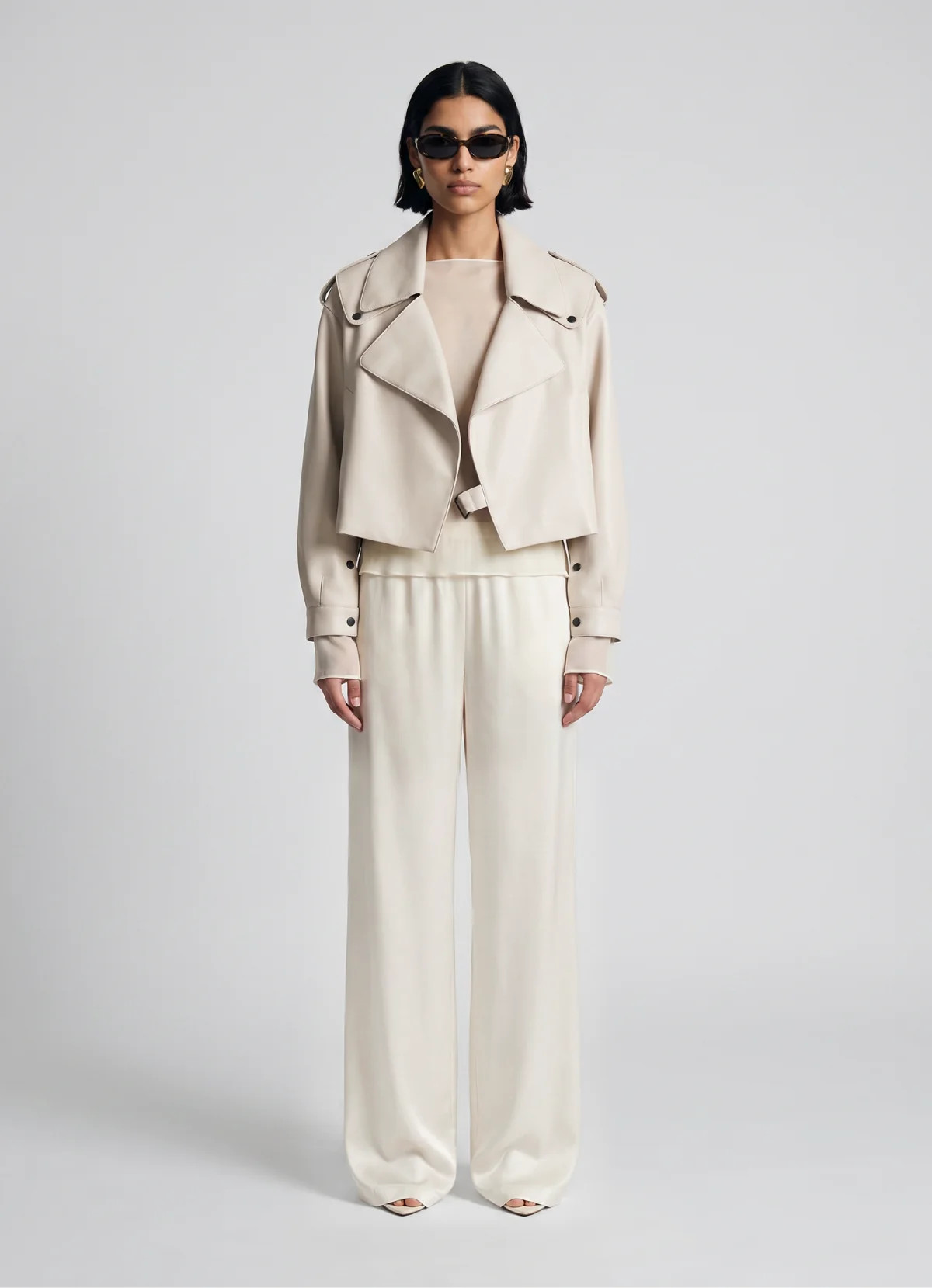 Off-White Oversized Leather Jacket | DE SAVARY LONDON