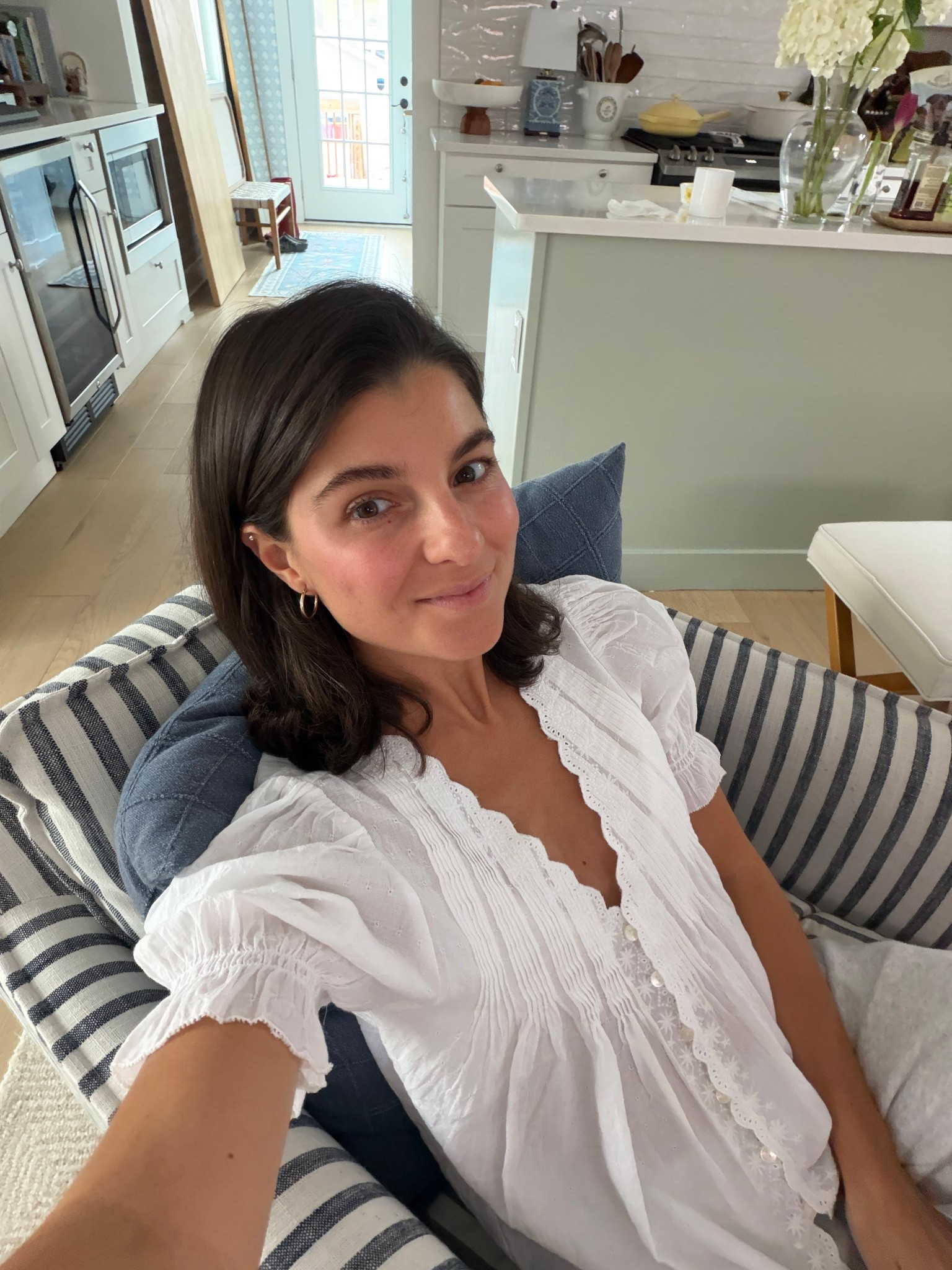 top! code coming this week btw! 
unfortunately no longer available in white, but they have red & black. 100% cotton! wearing xs. Linking other similar styles!

#LTKSeasonal #LTKPetite #LTKBump