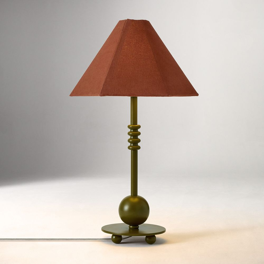 Pierce & Ward Metal Sphere Table Lamp (23") | West Elm (US)