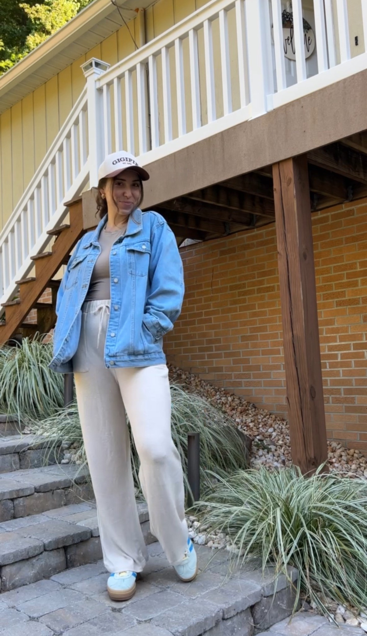 Shoutout to @riverandradshop for this GORGEOUS + comfy + flattering denim embroidered jacket. I’m obsessed 🤩 you WILL be seeing more of it!

My husband is also just soo thrilled that I don’t have to steal his anymore 🤣🩵

Loving the comfy vibes for work lately!! This whole fit was just exactly what I pictured in my head- and is there a better feeling than that?? Doubt it 😜

#momswithstyle #momootd #momoutfits #everydaystyle #outfitideas #casualstyle #momstyle #outfitinspo #toddlermomoutfits #toddlermomapproved

#LTKFindsUnder100 #LTKSpringSale #LTKWatchNow