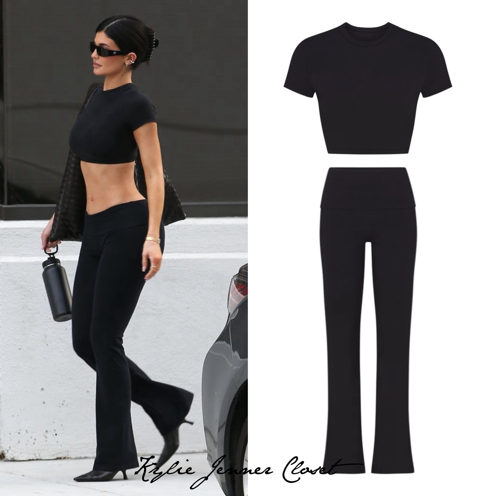 ヨガ・ピラティス FOLDOVER PANT skims Kylie Jenner kyliejennercloset on LTK