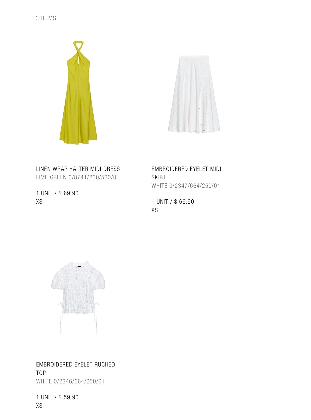 My latest Zara order //