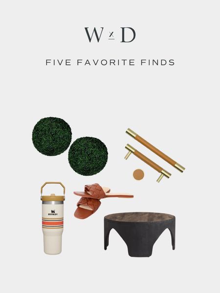 Shop this week’s Five Favorite Finds… including the sandals I’m currently ordering, my favorite faux boxwoods, the brass and leather hardware we’re using in the Modern European’s laundry room—and more ✨

#LTKshoecrush #LTKhome #LTKxAnthro