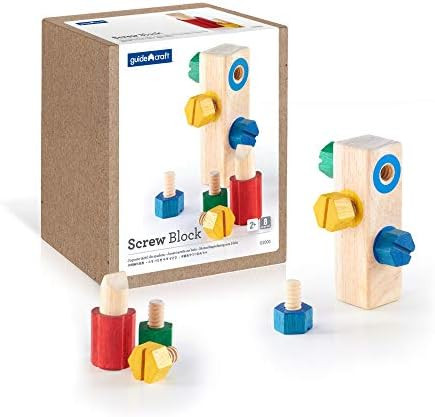 Amazon.com: Guidecraft Screw Block - Kids Multi-Color Matching Game, Classic Toddler Memory and S... | Amazon (US)