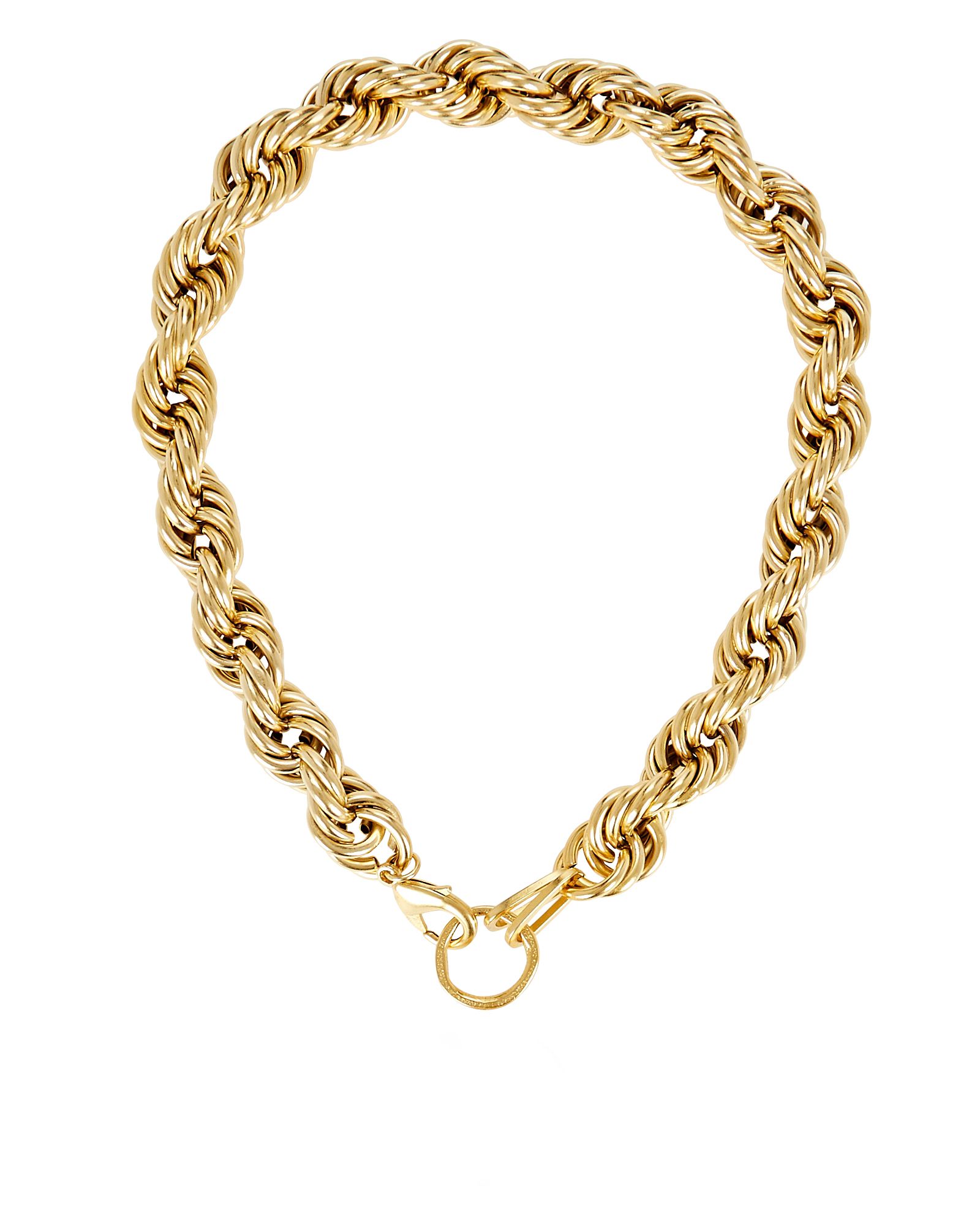 Brinker & Eliza Mini Showstopper Chain-Link Necklace, Gold 1SIZE | INTERMIX