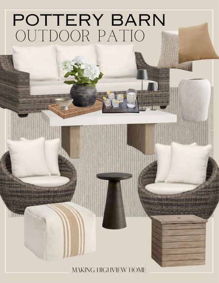 Pottery Barn Memorial Day Sale is going strong and everything pictured for our patio is all on Sale! 

#LTKhome #LTKsalealert #LTKSeasonal