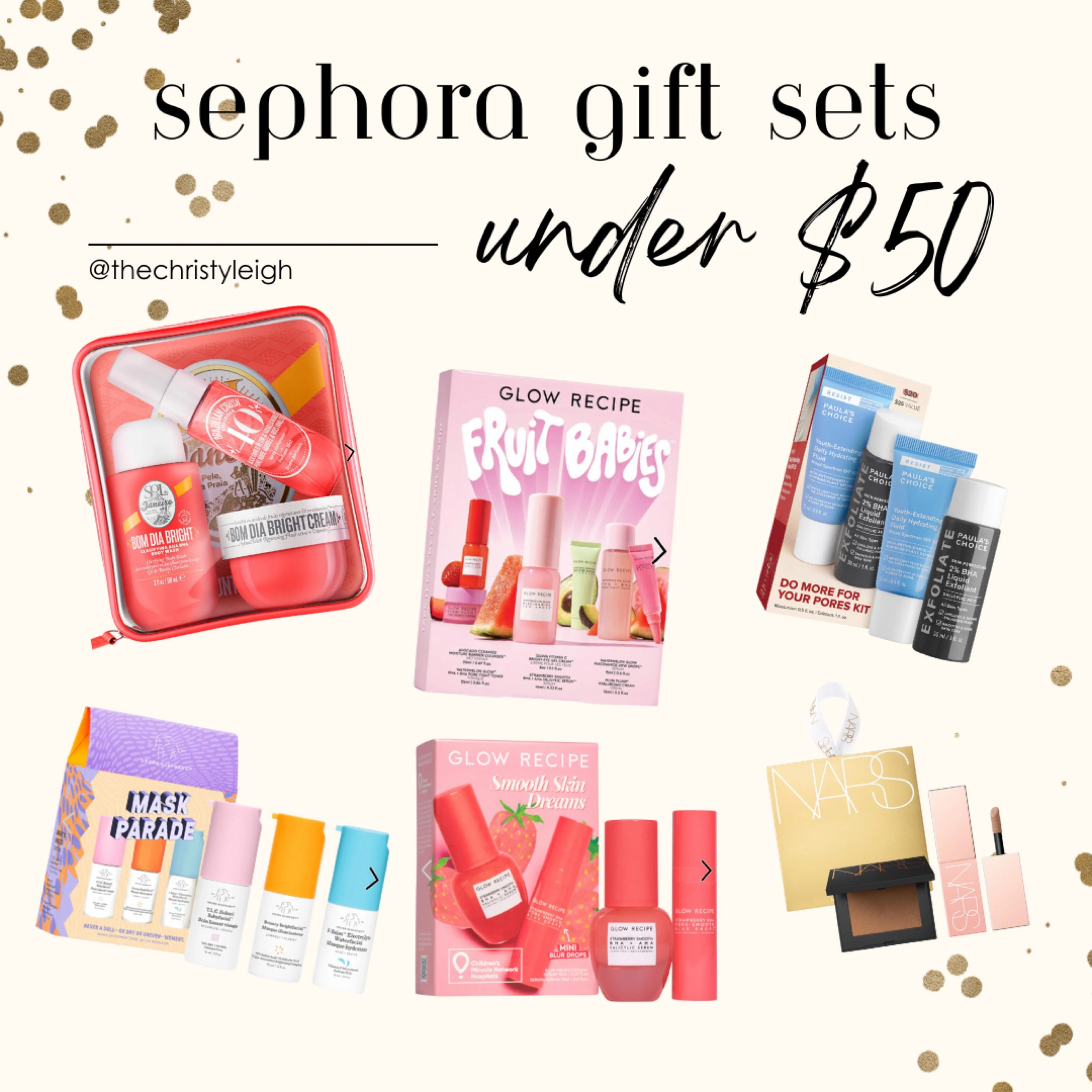 Last minute Sephora holiday sets UNDER $50 🤩 

#sephorafinds #sephoraholiday 

#LTKfindsunder50 #LTKHoliday #LTKGiftGuide