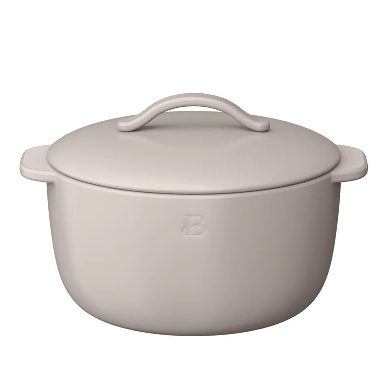 Beautiful 1 QT Stoneware Covered Casserole Dish, Porcini Taupe by Drew Barrymore | Walmart (US)