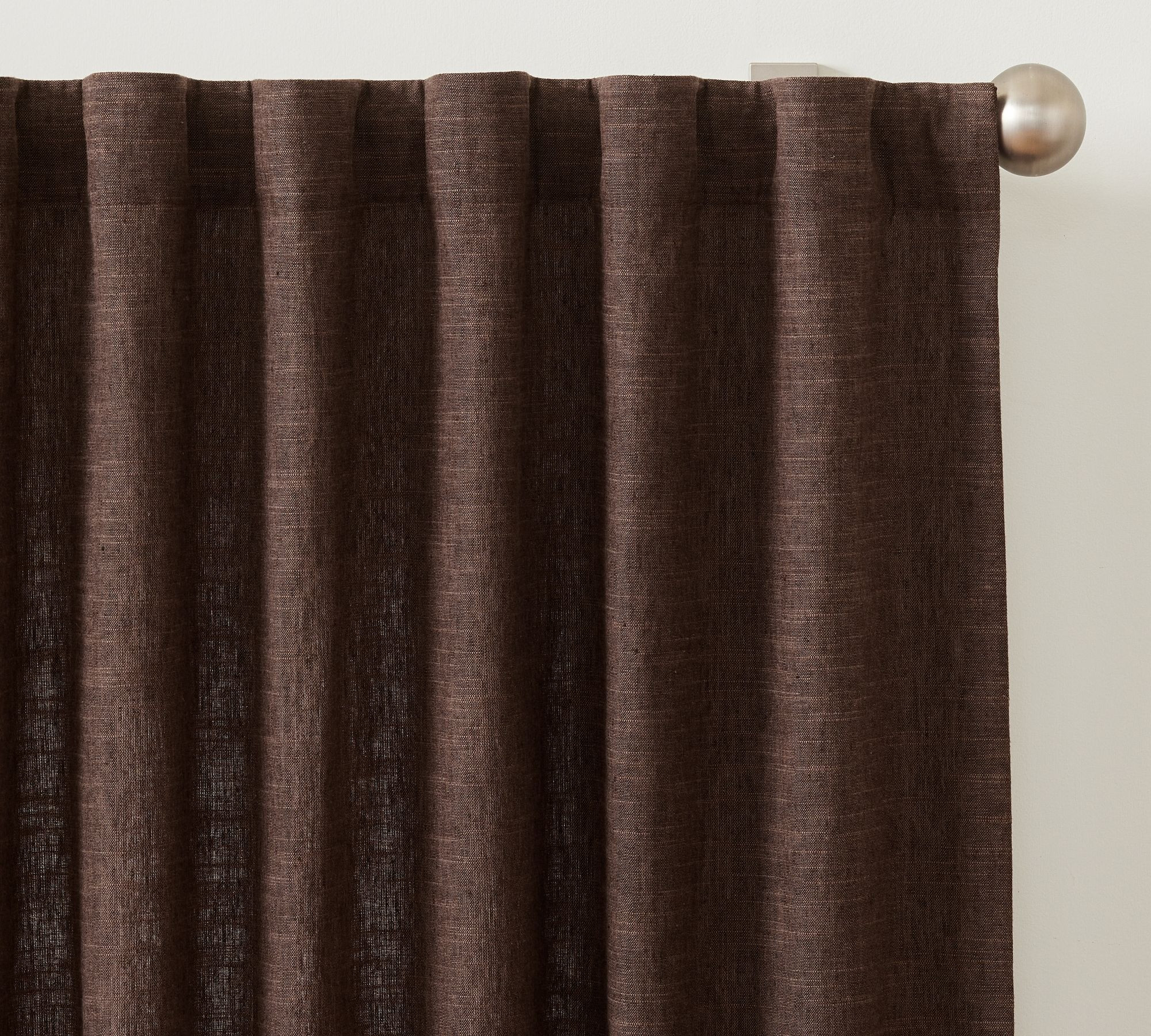 Emery Linen Curtain | Pottery Barn (US)