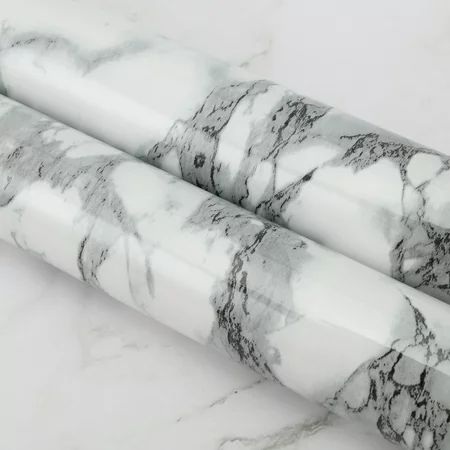 DODOING Marble Contact Paper Countertops-Self Adhesive Shelf Drawer Liner-Gray Decorative Contact Wa | Walmart (US)