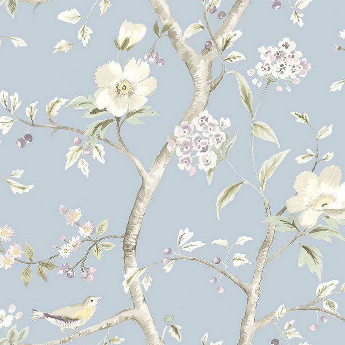 Chinoiserie Floral Removable Wallpaper Design | Ballard Designs, Inc.