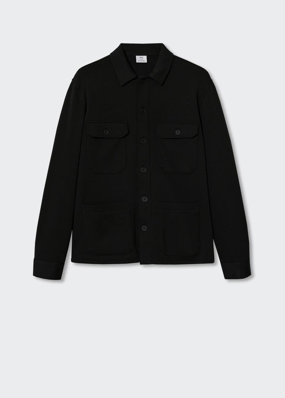 Chest-pocket cotton overshirt | MANGO (US)