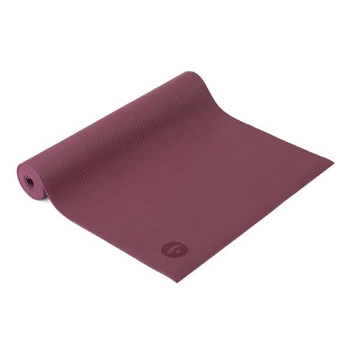Bodhi Yogamatte Asana | Universelle Übungsmatte | Schadstofffrei & Waschbar | Matte aus PVC | Fitnessmatte für Yoga, Pilates & Gymnastik | Rutschfest für deine Yogapraxis | Red Plum | Amazon (DE)