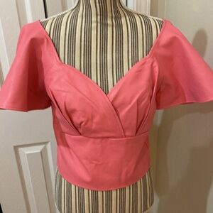 Vixen by Micheline Pitt Bad Girl babydoll crop top in vegan leather | Poshmark