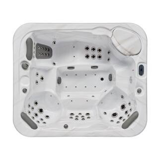 Danika 5-Person 84 Jet Lounger Hot Tub with Bluetooth | The Home Depot