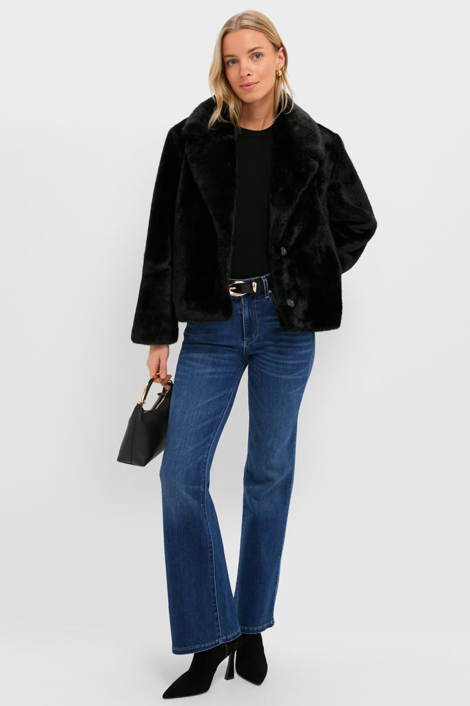 Black Faux Fur Taos Jacket | Tuckernuck (US)