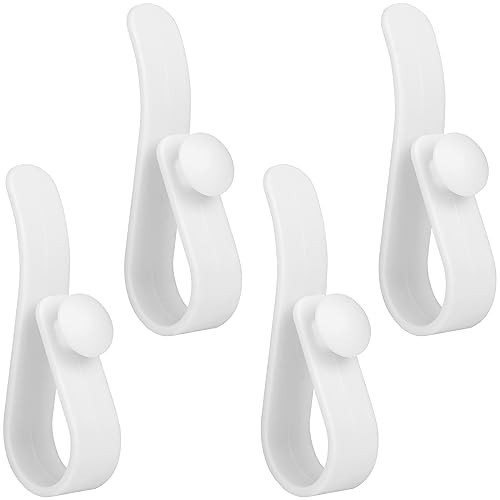 Sanchamy 4PCS Hook Accessories for Bogg Bags Cup Holder Connector Key Holder Insert Hook for Bogg Bag-Secure and Organize Your Items in Your Beach Tote Bag-White | Amazon (US)